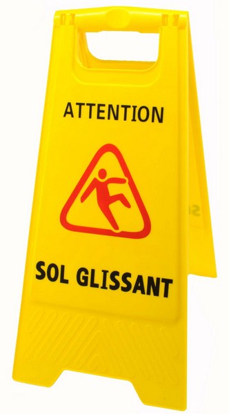 Panneau de sécurité sol glissant/mouillé